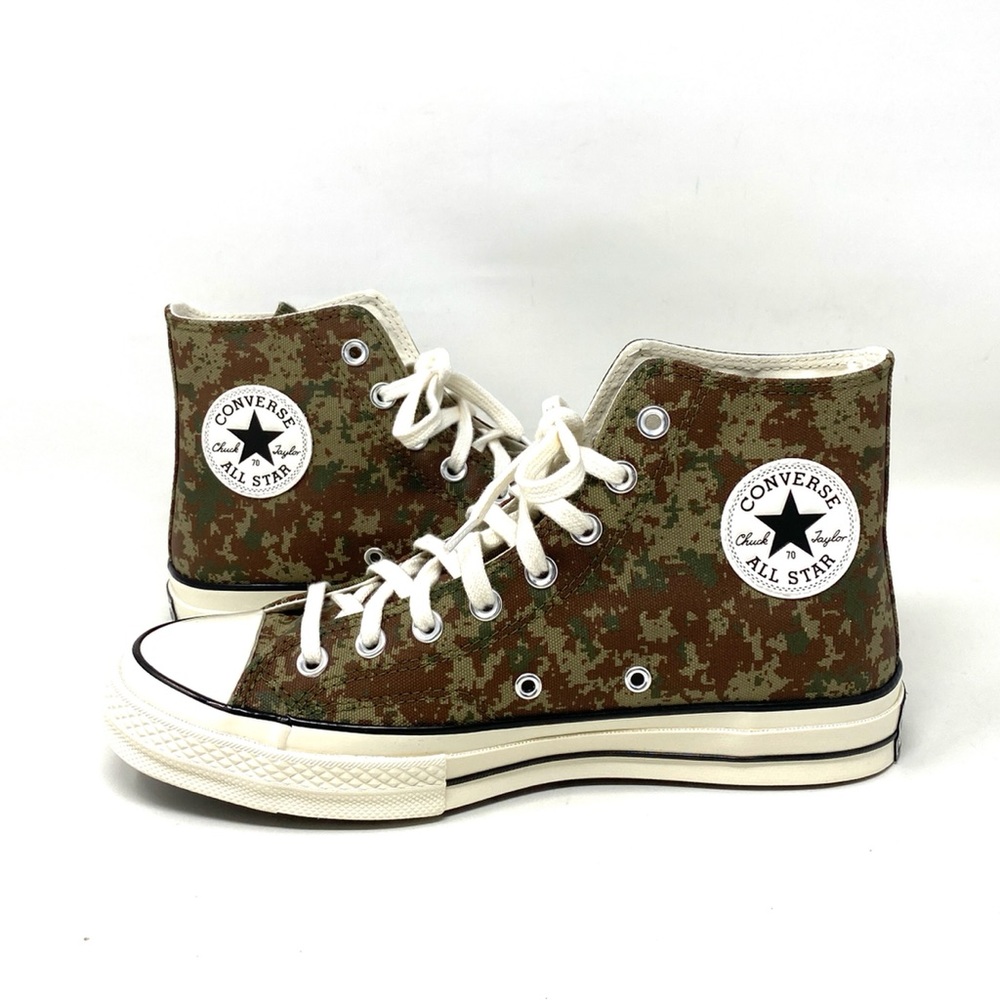 Converse Chuck 70 Canvas Women’s Shoes Green Brown White High Top Camo 170380C - Picture 5 of 9